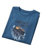 Blue Over Come Limits T-shirt For Kids - Image 5