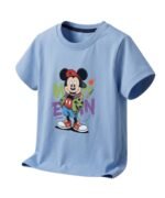 Mickey Mouse Sky Blue T-shirt For Kids - Image 3